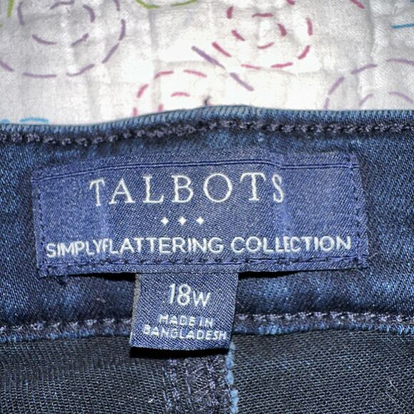 TALBOTS Dark Simply Flattering Jeggings Skinny Ankle Womens Sz 18 MSRP $89.5 - Picture 6 of 14